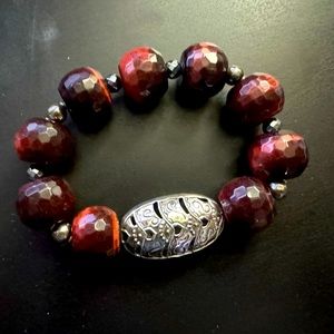 Silpada Sterling Silver & Tigers Eye Bracelet